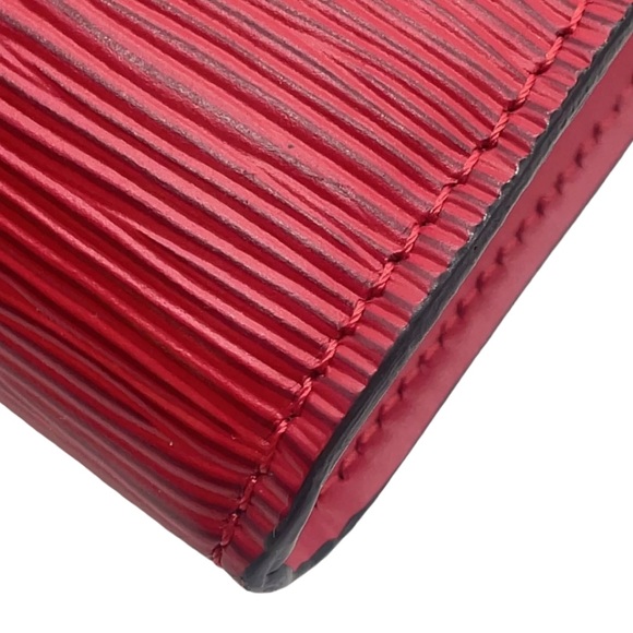 Louis Vuitton NWOT Castillan Red Epi Pochette Acessoires wBox AR1010 NEW - Picture 9 of 16